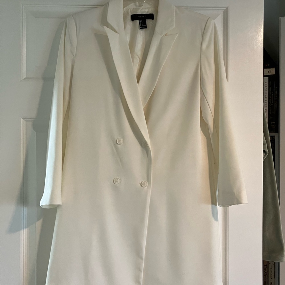 Classic and Trendy White blazer/dress